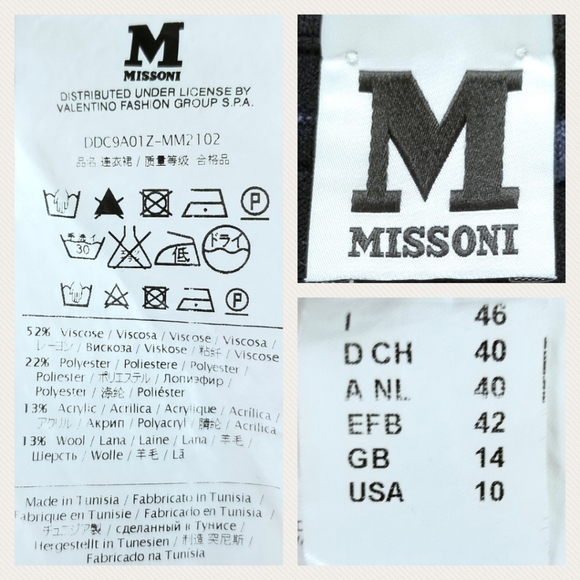 Sz 10 M by Missoni Striped Sweater Dress - Picture 5 of 7